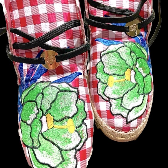 RARE: Blumarine Checker & Tropics Shoes - Picture 3 of 10